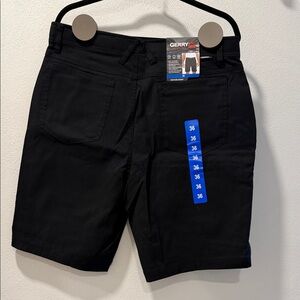 Gerry Men's Classic Black Flat Front Shorts